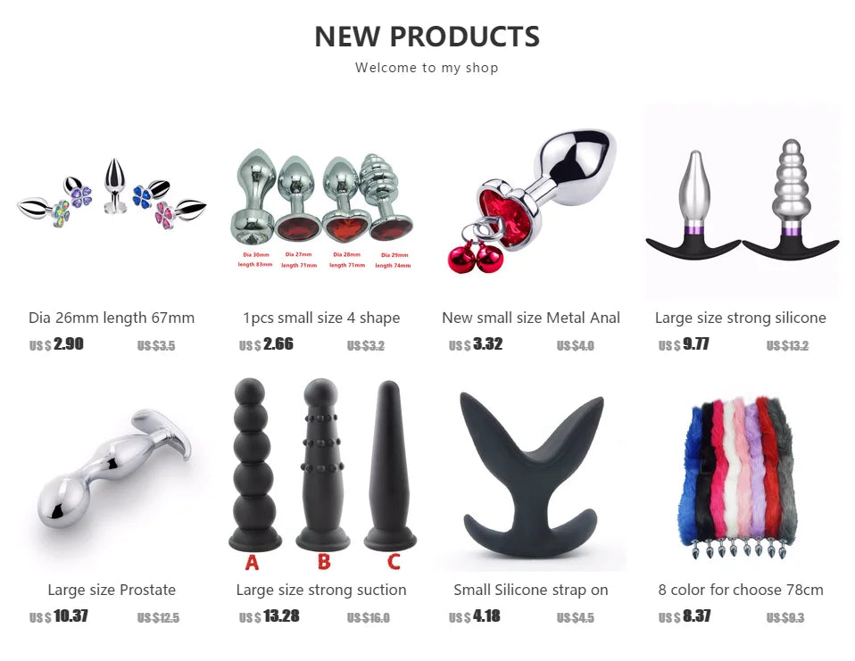 Large size Fox Tail Anal Plug Metal butt Sex Toy For Men Women Adult  product