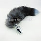 Large size Fox Tail Anal Plug Metal butt Sex Toy For Men Women Adult  product