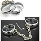 Handcuffs Ankle Cuff Oval Type Metal Bondage Lock BDSM  Wear With Chain Bondage Harness Sex Games Slave Toys For Woman Men