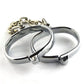 Handcuffs Ankle Cuff Oval Type Metal Bondage Lock BDSM  Wear With Chain Bondage Harness Sex Games Slave Toys For Woman Men