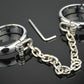 Handcuffs Ankle Cuff Oval Type Metal Bondage Lock BDSM  Wear With Chain Bondage Harness Sex Games Slave Toys For Woman Men
