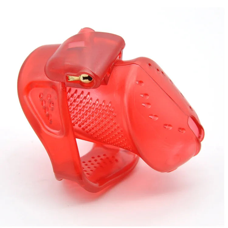 Hard Plastic Male Chastity Cage Built-in Lock Belt with Plastic Locks SM Chastity Device Penis Rings Adult Game Sex Toys for Men