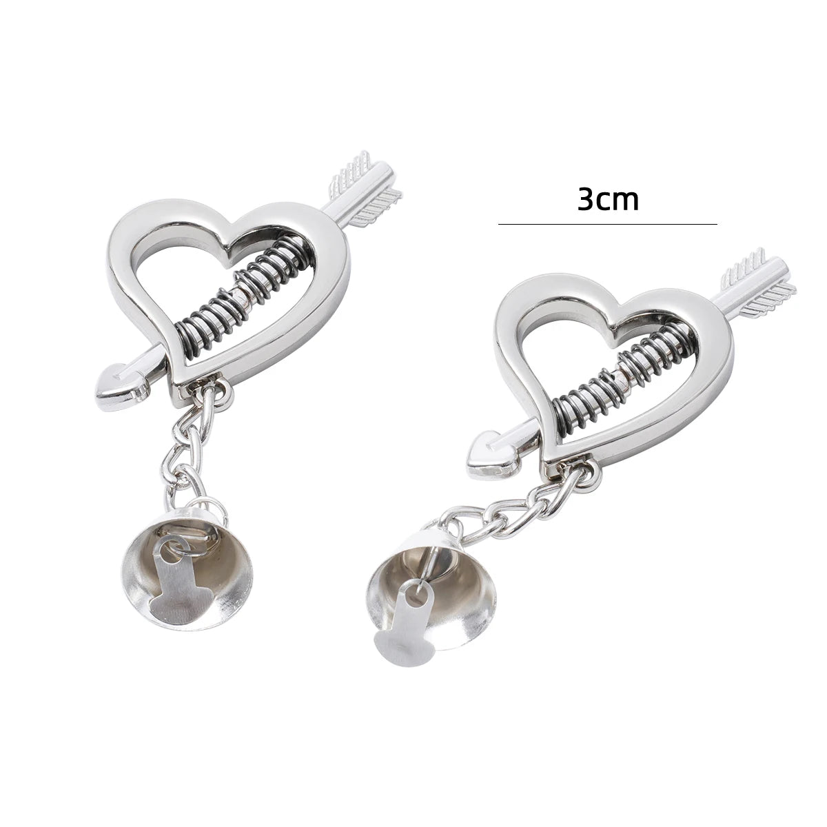 Heart Shaped Nipple Clamps Breast Clips BDSM Breast Erotic Toys Sex Slave Restraints Accessories Sex Toys for Couple Adult Game