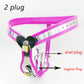Heart Type Female Chastity Belt Panties BDSM Bondage Metal Chastity Device with Anal Vagina Plug Invisible Sex Toys for Woman