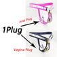 Heart Type Female Chastity Belt Panties BDSM Bondage Metal Chastity Device with Anal Vagina Plug Invisible Sex Toys for Woman
