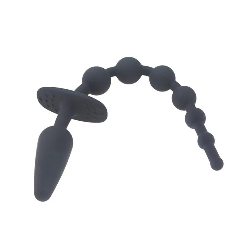 Heart beads Soft Anal Plug anus Toys Big Balls Silicone G-Spot Stimulating Anal Erotic Sex Toys for Men Women BDSM  Fun Games