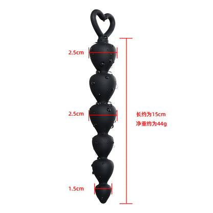 Heart beads Soft Anal Plug anus Toys Big Balls Silicone G-Spot Stimulating Anal Erotic Sex Toys for Men Women BDSM  Fun Games