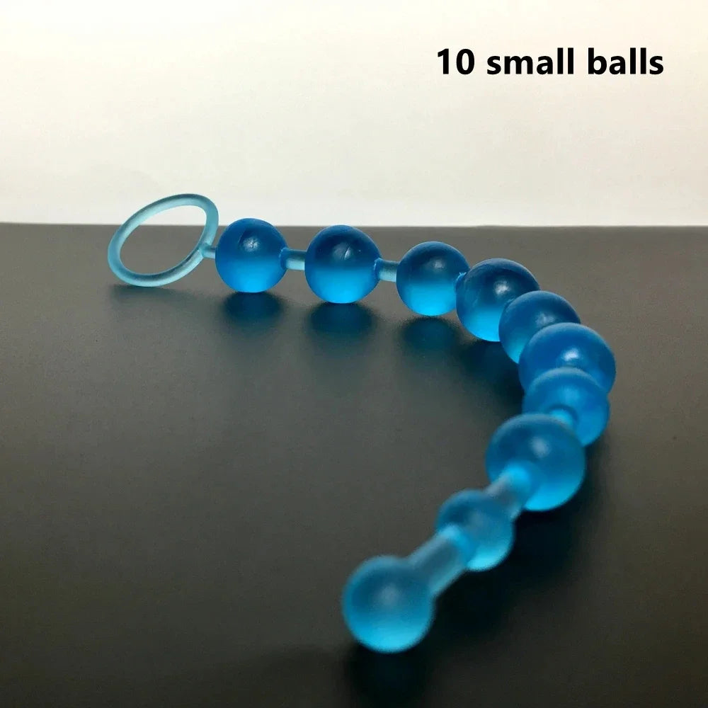 Heart beads Soft Anal Plug anus Toys Big  Balls Silicone G-Spot Stimulating Butt Plugs Adult Sex  Couple Sexy