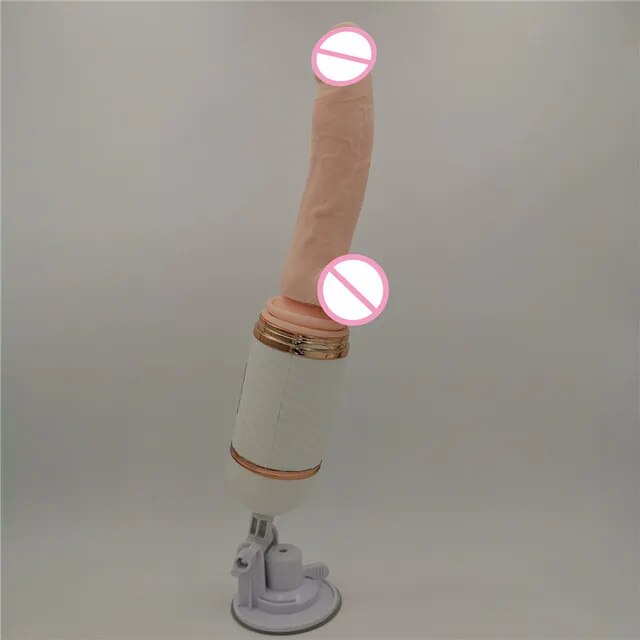 Heated Telescopic Dildo Vibrator Penis Automatic Sex Machine Wireless Remote Control Sex Products Suction Cup Sex Toys for Women