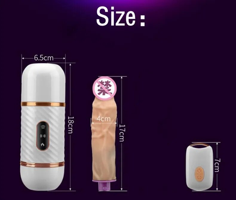 Heated Telescopic Dildo Vibrator Penis Automatic Sex Machine Wireless Remote Control Sex Products Suction Cup Sex Toys for Women