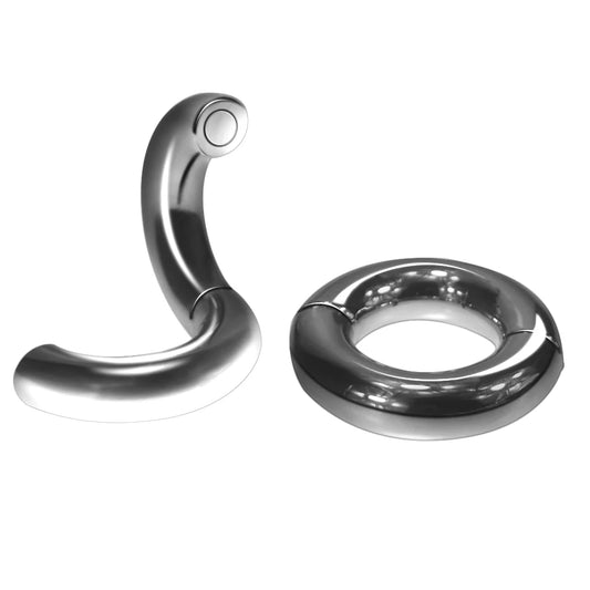 Heavy Duty Magnetic Stainless steel Ball Scrotum Stretcher penis Cock Ring For Big Man Delay vejacula Sex Toy adult product