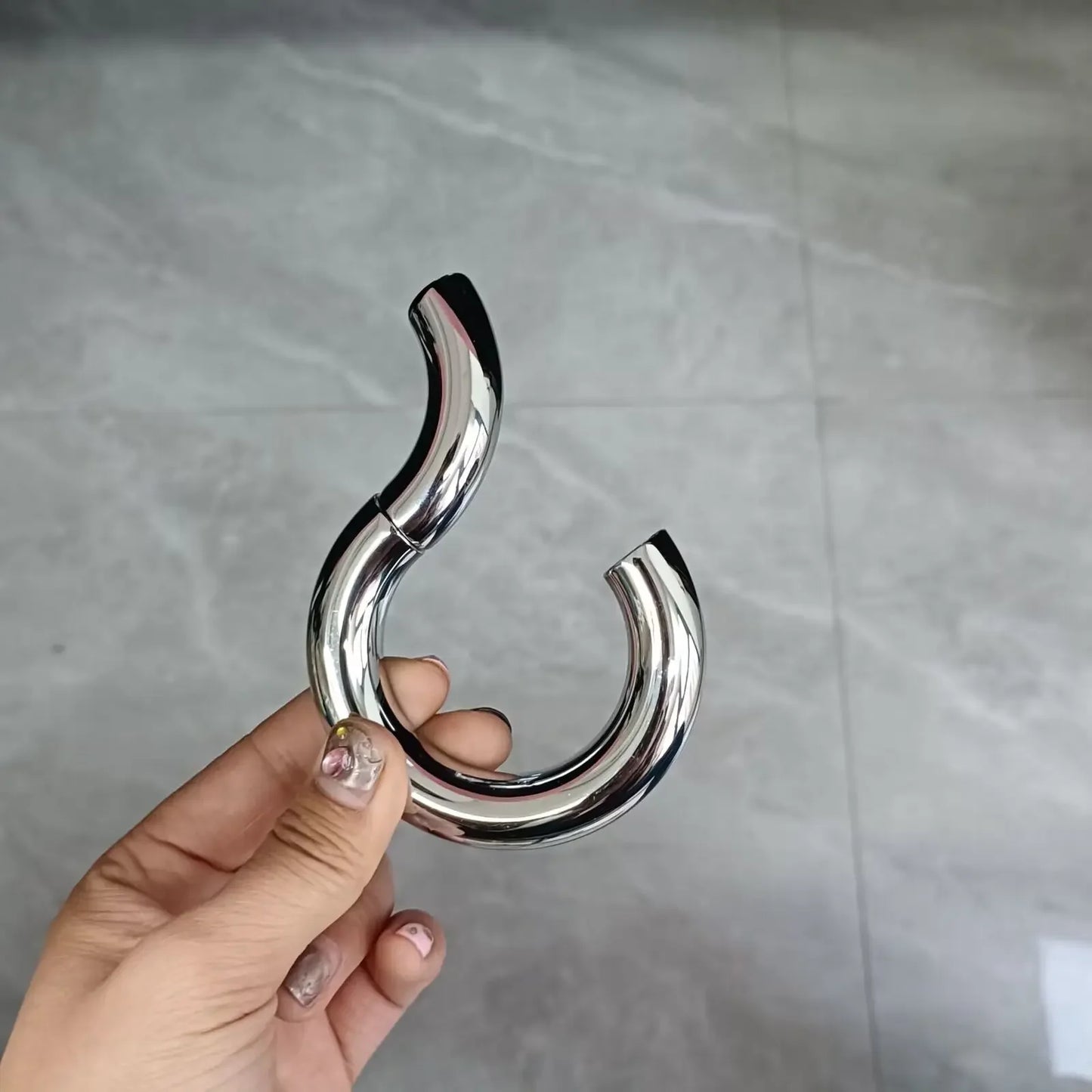 Heavy Male Magnetic Ball Stretcher Metal Penis Cock Ring Lock BDSM Delay Ejaculation Rings BDSM Sex Toy for Men Chastity Device