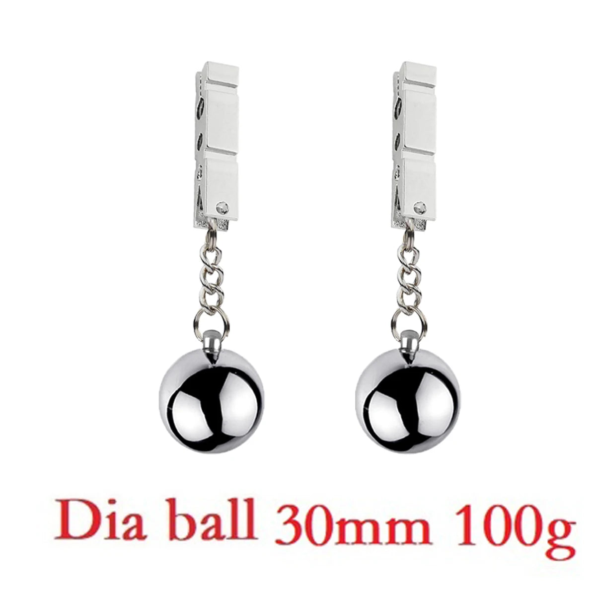 Heavy Nipple Clamp Clips Weight Slave Stimulator Metal Nipple Clips With Ball Weight Breast Bondage Restraint Sex Toy Woman