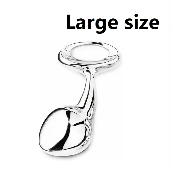 Heavy Stainless Steel Anal Ball Butt Plug Set Small Large Metal Anal Beads Butt Plug Pull Ring Insert Ass Vaginal Sex Toy dildo