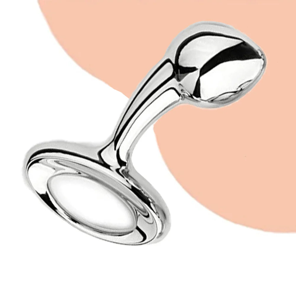 Heavy Stainless Steel Anal Ball Butt Plug Set Small Large Metal Anal Beads Butt Plug Pull Ring Insert Ass Vaginal Sex Toy dildo