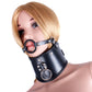 PU Leather Sexy Collars for Women  Erotic Neck Collar with O Ring Mouth Gag Adult Games Sex Toy Sex Product Restraint Tool