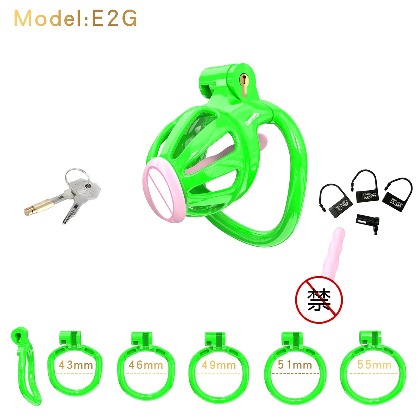 High Quality Cobra Chastity Cage Male Cock Cage with 5 Penis Rings BDSM Chastity Restraints Anti-Escape Chastity Locks Sex Toy18