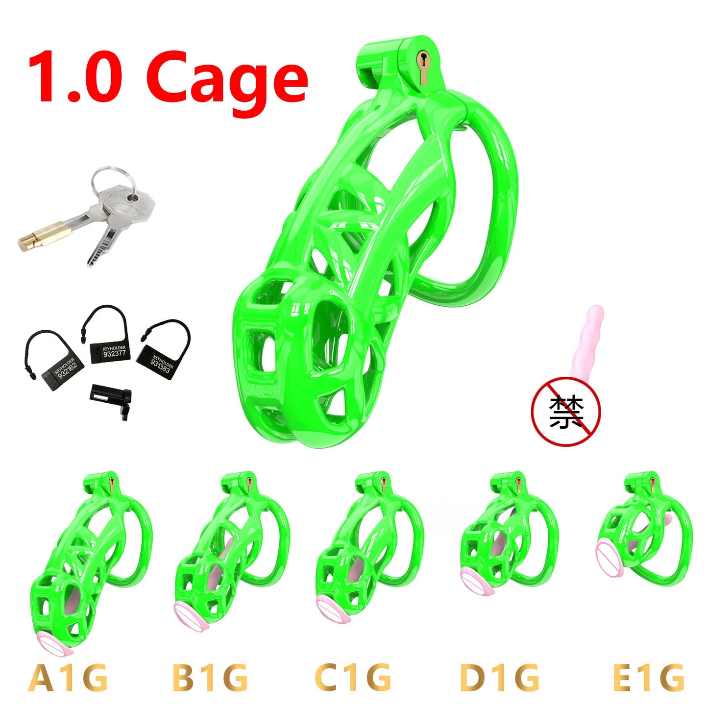 High Quality Cobra Chastity Cage Male Cock Cage with 5 Penis Rings BDSM Chastity Restraints Anti-Escape Chastity Locks Sex Toy18