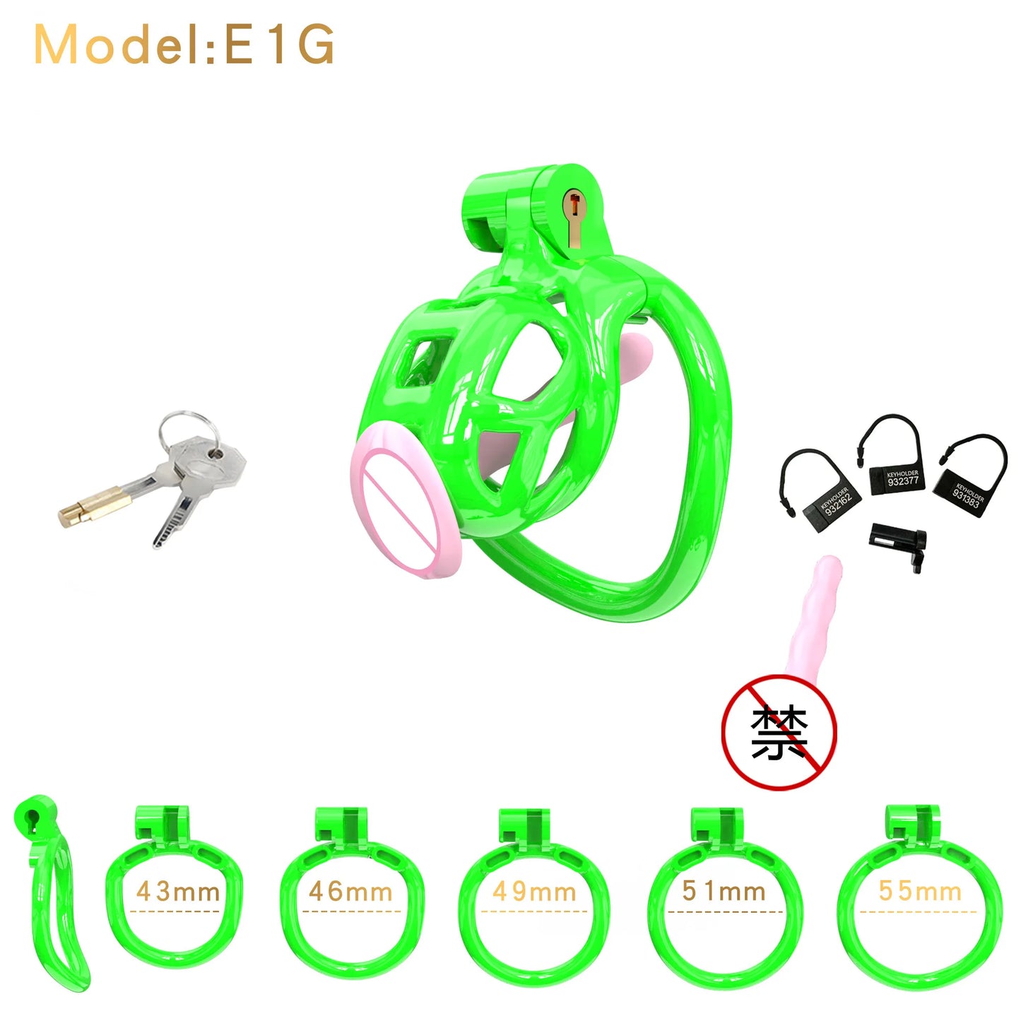 High Quality Cobra Chastity Cage Male Cock Cage with 5 Penis Rings BDSM Chastity Restraints Anti-Escape Chastity Locks Sex Toy18