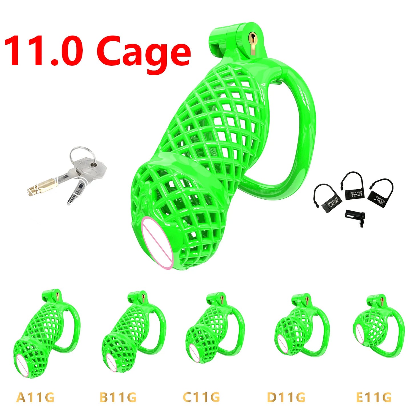 High Quality Cobra Chastity Cage Male Cock Cage with 5 Penis Rings BDSM Chastity Restraints Anti-Escape Chastity Locks Sex Toy18