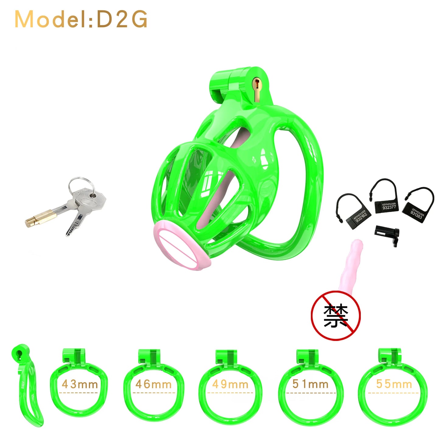 High Quality Cobra Chastity Cage Male Cock Cage with 5 Penis Rings BDSM Chastity Restraints Anti-Escape Chastity Locks Sex Toy18