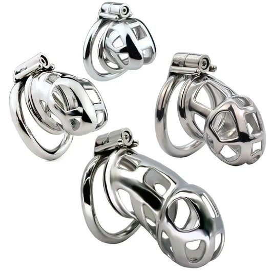 High Quality Metal Penis Chastity Cage Male Cock Rings Restriction Punitive Stainless Steel Urethral Lock Adult Sex Toys for Man