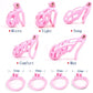 High Quality Pink Cobra 2.0 Male Chastity Device With 4 Arc Rings,Cock Cage,Restraint Penis Cage,BDSM Sex Toys For Man Gay 18+