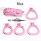 High Quality Pink Cobra Male Chastity Cage Sex Toys Discreet Sissy Femboy Chastity Cock Cage Device Penis Ring Men's Adult Goods