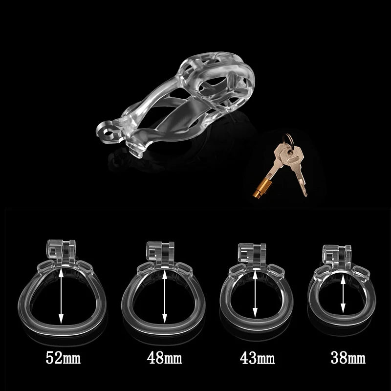 High Quality Pink Cobra Male Chastity Cage Sex Toys Discreet Sissy Femboy Chastity Cock Cage Device Penis Ring Men's Adult Goods