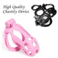 Hight Quality Sissy  Male Chastity Cages Cobra Pink Cock Cage Chastity Inescapable With 4 Arc Penis Rings Sex Toy For Men Gay 18