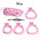 Hight Quality Sissy  Male Chastity Cages Cobra Pink Cock Cage Chastity Inescapable With 4 Arc Penis Rings Sex Toy For Men Gay 18