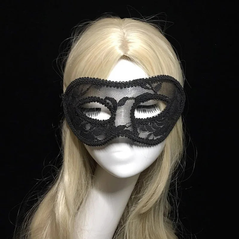 Hirigin Women Sexy Lace Eye Mask Party Masks For Masquerade Halloween Venetian Costumes Red Black White Exotic Accessories