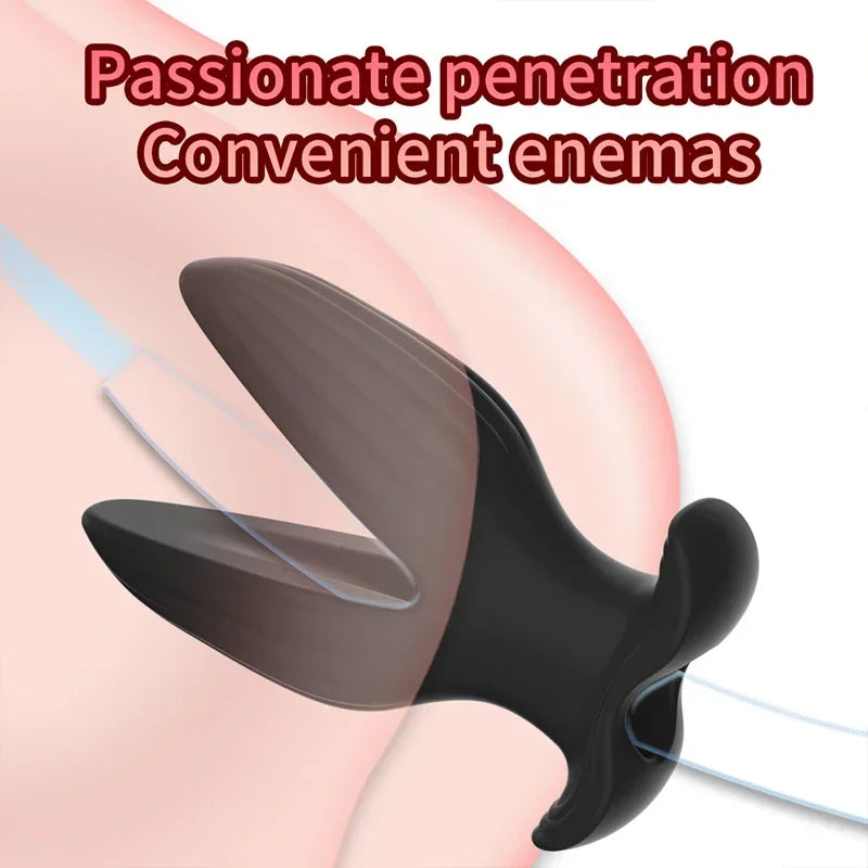 Hollow Anal Plug Silicone Anal Dilator Three Size Are Suitable for Both of Beginner and Advanced Player Masturbation Sex Toys