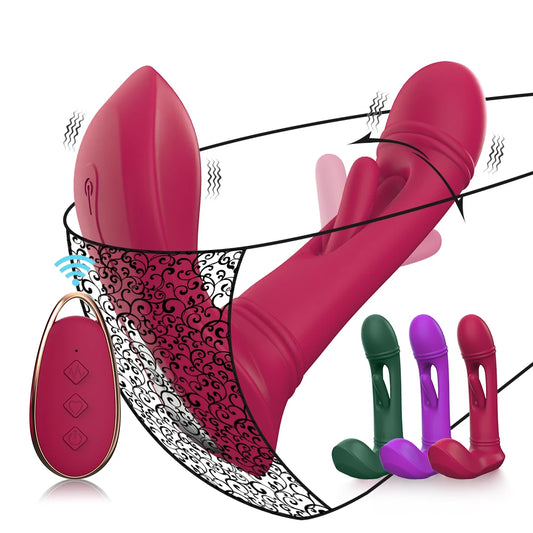 Hollow Slap Vibrator Sex Toy Wireless Remote Control Female Invisible Wear Vibration G-spot Vagina Masturbation Device Adult Toy