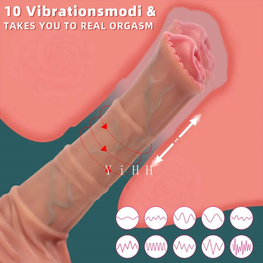 Horse Dildo Vibrator for Women dildo with suction cup Thrusting Massage Vibration Wand Vaginal Stimulation Masturbator Sex Toys