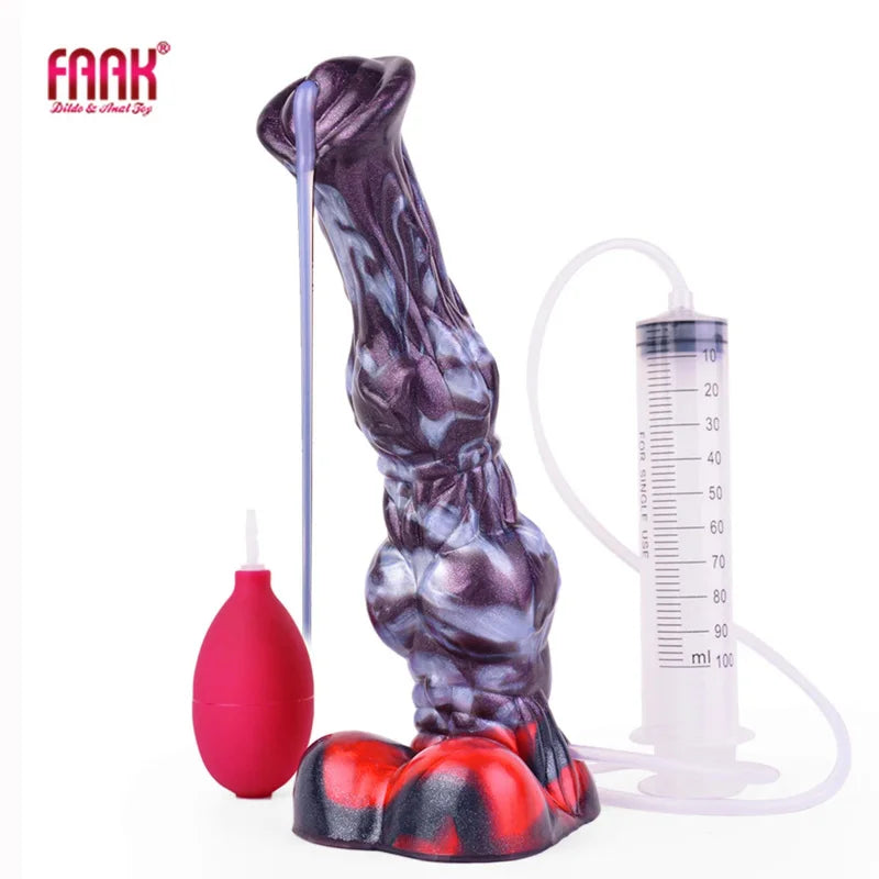 Horse Knot Ejaculation Dildo Anal buttplug Silicone Squirting Penis Multi Color Large Anal Plug Sex Toy For Women Men Anal dildo