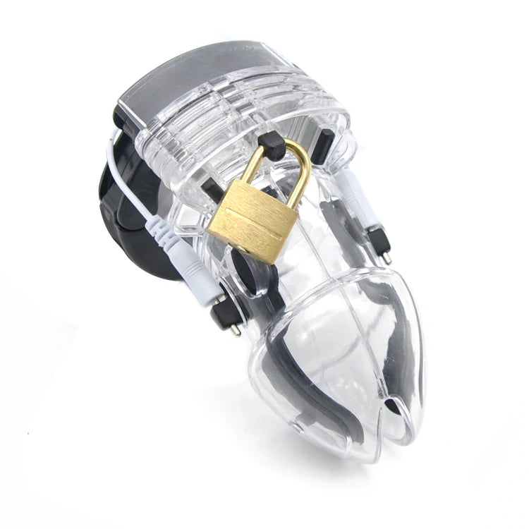 Hot Plastic Chastity Cage Adjustable Locking Male Chastity Device with Urethral Spout Cage Bondage Man Erotic SM Product