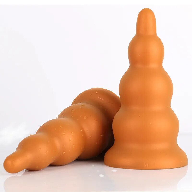 Hot Selling Anal Dildo Sex Toys Women Men Fist Strap On Masturbators Vaginal Anus Dilator Big Butt Plug Pull Bead With Suction