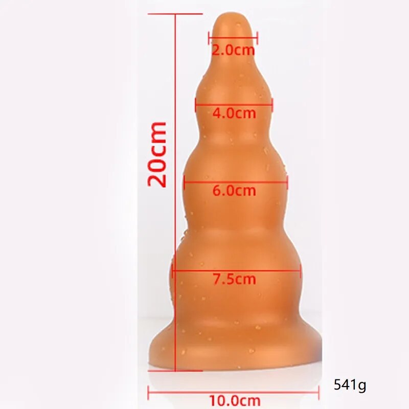 Hot Selling Anal Dildo Sex Toys Women Men Fist Strap On Masturbators Vaginal Anus Dilator Big Butt Plug Pull Bead With Suction