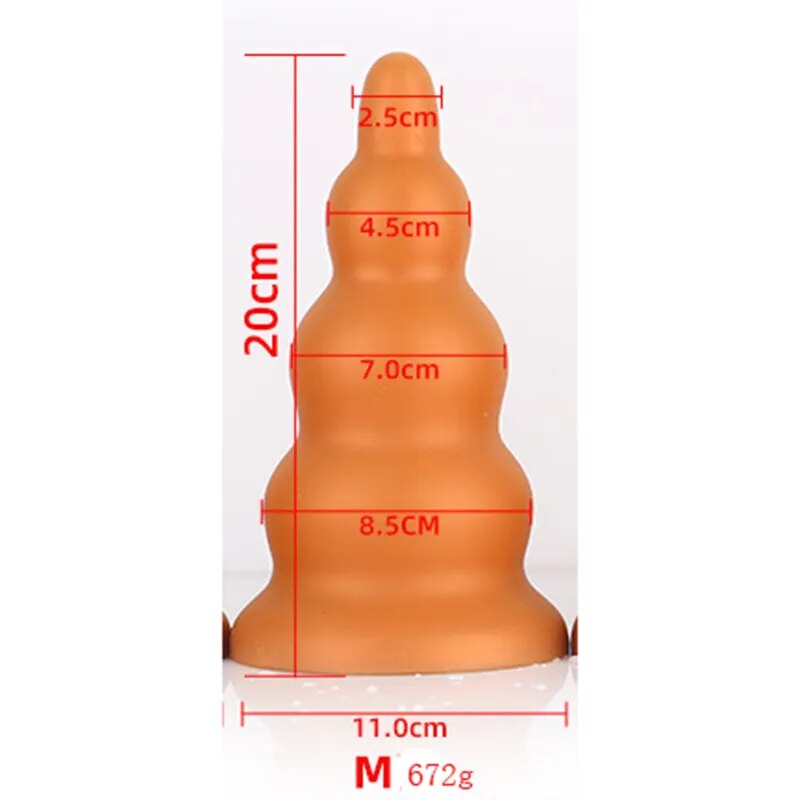 Hot Selling Anal Dildo Sex Toys Women Men Fist Strap On Masturbators Vaginal Anus Dilator Big Butt Plug Pull Bead With Suction