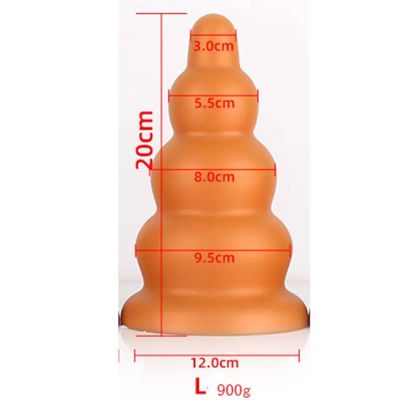 Hot Selling Anal Dildo Sex Toys Women Men Fist Strap On Masturbators Vaginal Anus Dilator Big Butt Plug Pull Bead With Suction