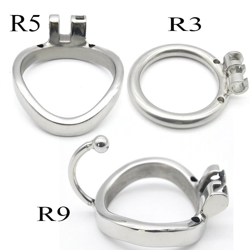 HotX Stainless Steel Metal Chastity Cage Accessories Only Penis Ring for The Male Chastity Device Vent Hole Cock Cage Sex Toys