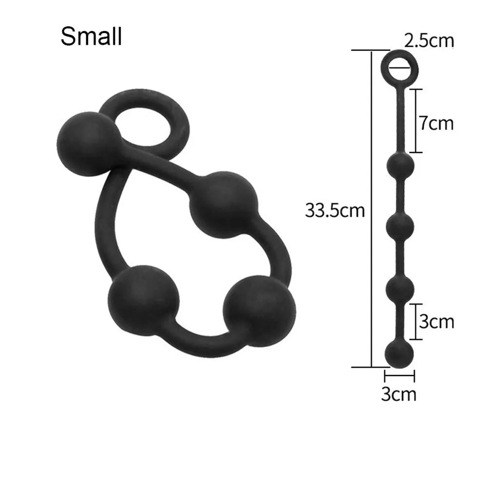 Huge Anal Beads Vagina Plug Balls Pull Ring Anal Plug Ball Anal Stimulator Butt Plug Sex Toys For Adult Men Women Gay Anus Toy