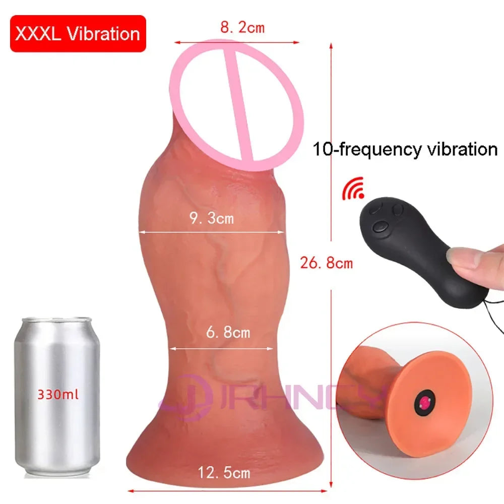 Huge Anal Dildos Vibrators for Women Pussy G-spot Massage Realistic Dildo Big Silicone Penis Adult Toy Vibrator Dick Sex Machine