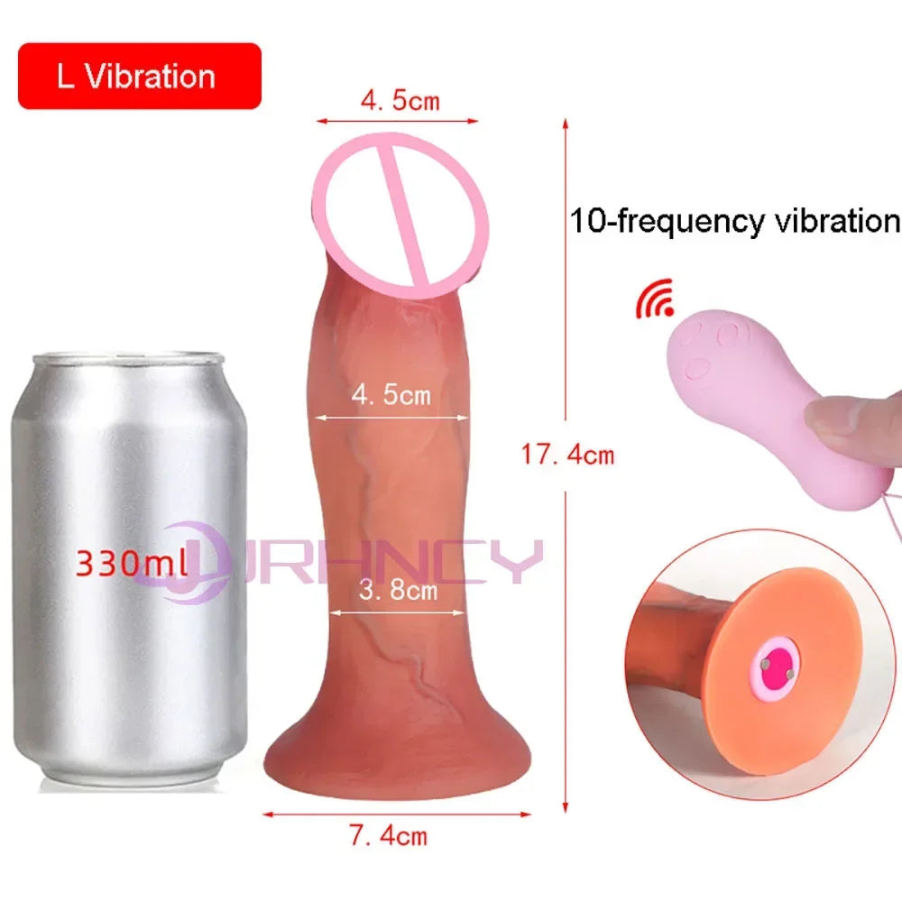 Huge Anal Dildos Vibrators for Women Pussy G-spot Massage Realistic Dildo Big Silicone Penis Adult Toy Vibrator Dick Sex Machine