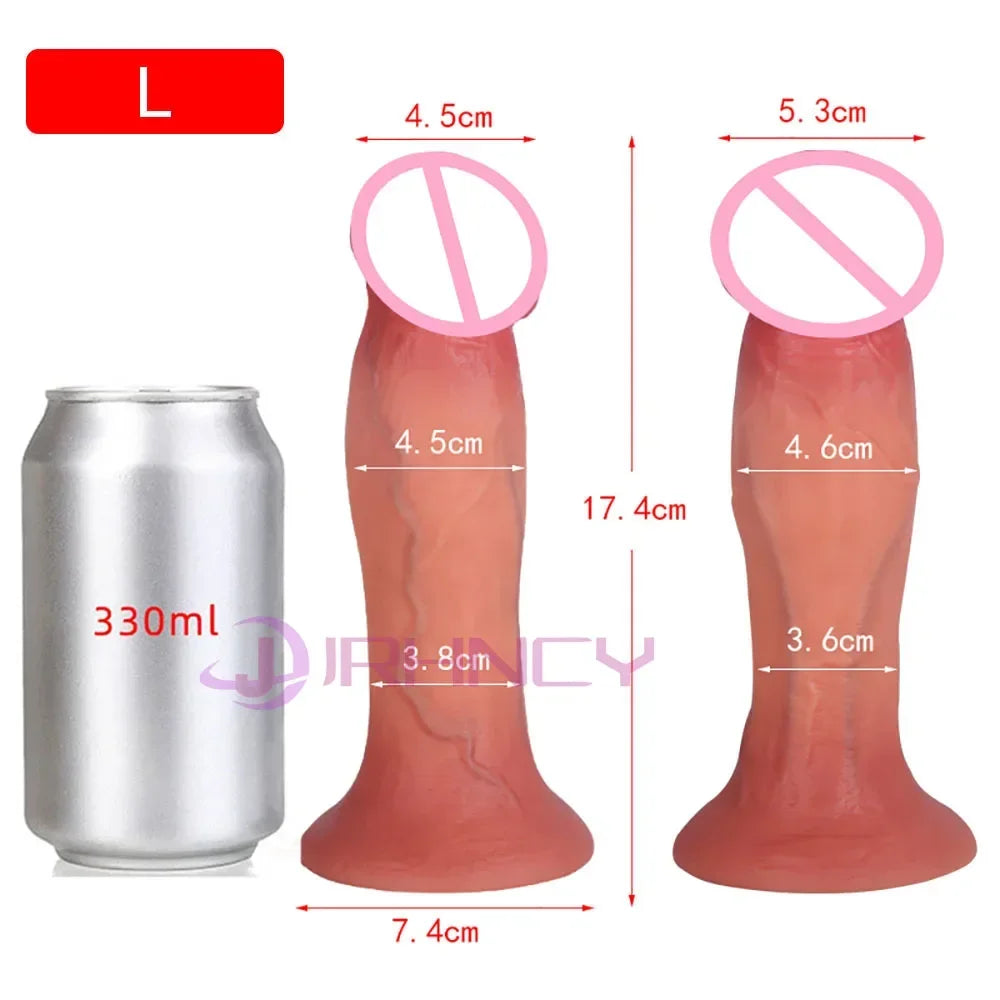 Huge Anal Dildos Vibrators for Women Pussy G-spot Massage Realistic Dildo Big Silicone Penis Adult Toy Vibrator Dick Sex Machine