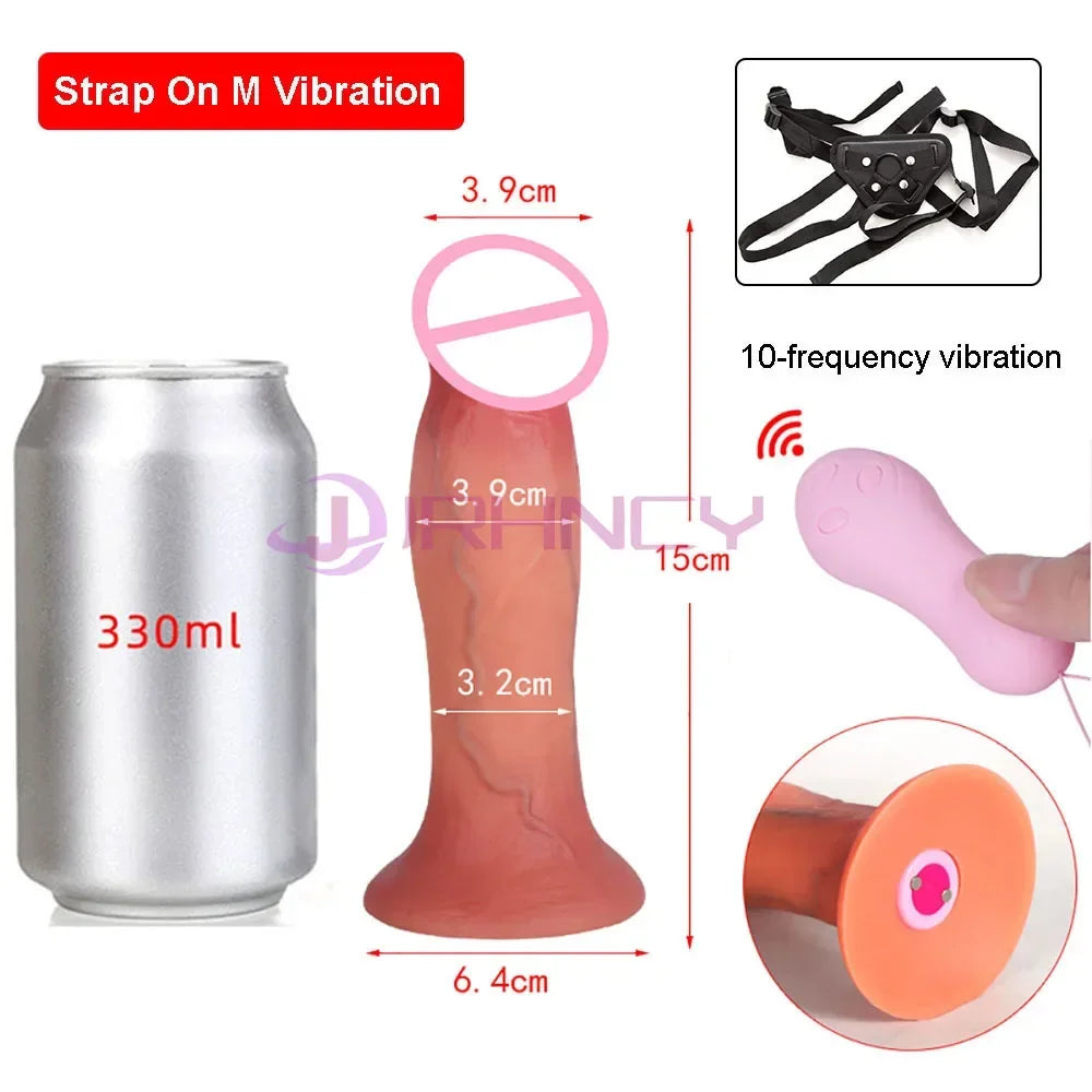 Huge Anal Dildos Vibrators for Women Pussy G-spot Massage Realistic Dildo Big Silicone Penis Adult Toy Vibrator Dick Sex Machine