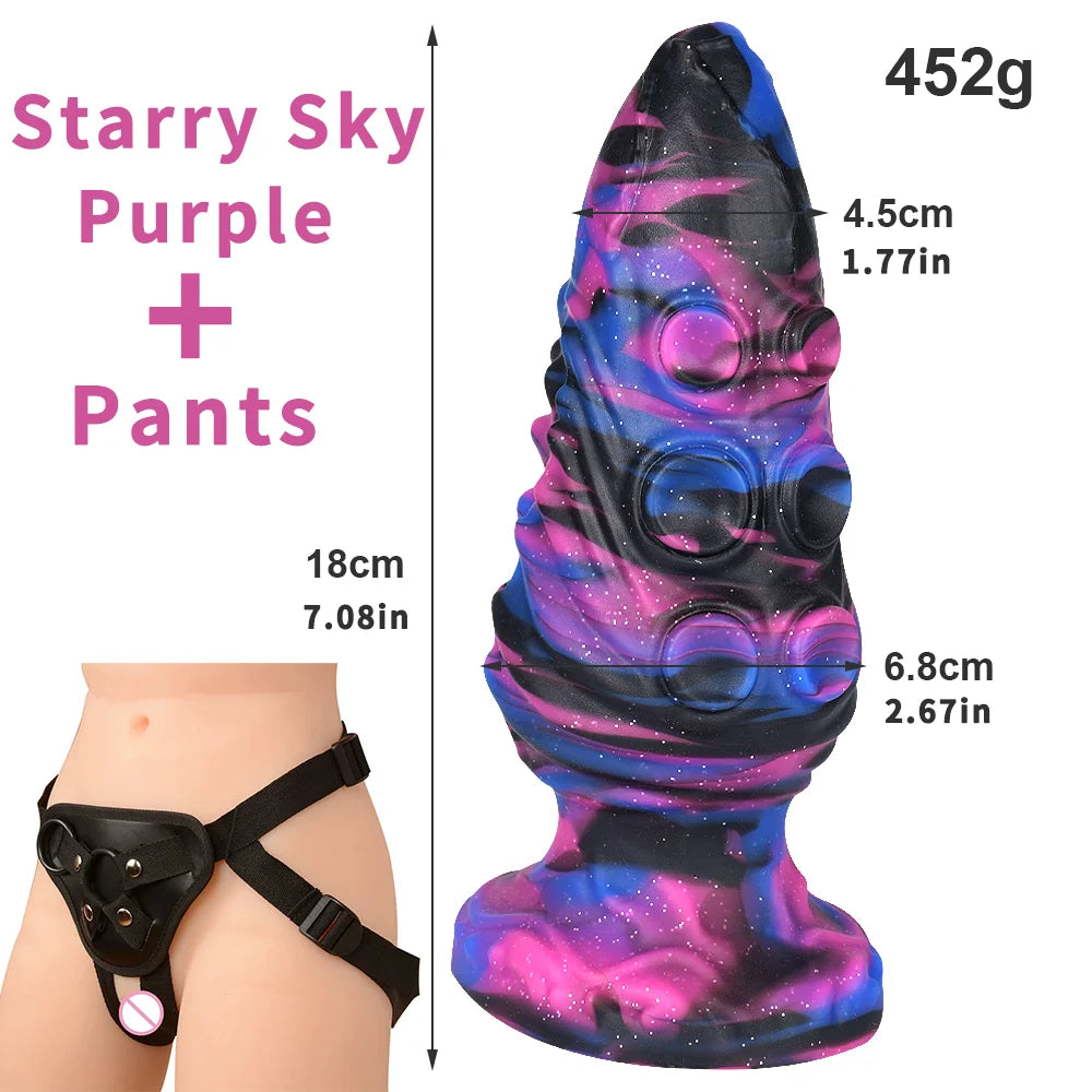 Huge Anal Plug Adult Sex Toys Octopus Dildo Anus Expander Silicone buttplug Vaginal Anus Butt Plug With Strong Suction Cup