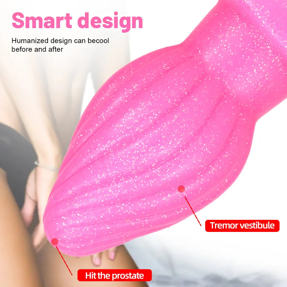 Huge Anal Plug Thread Butt Plug Big Soft Anal Expansion Adult Toys Prostate Massage Anal Toy Silicone Buttplug Adult Toys