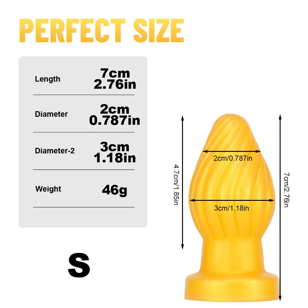 Huge Anal Plug Thread Butt Plug Big Soft Anal Expansion Adult Toys Prostate Massage Anal Toy Silicone Buttplug Adult Toys